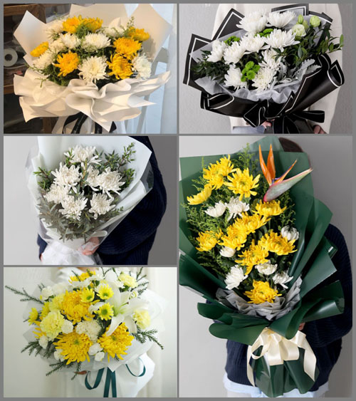 江苏泰州姜堰区沈高镇超幸村白事花束代送